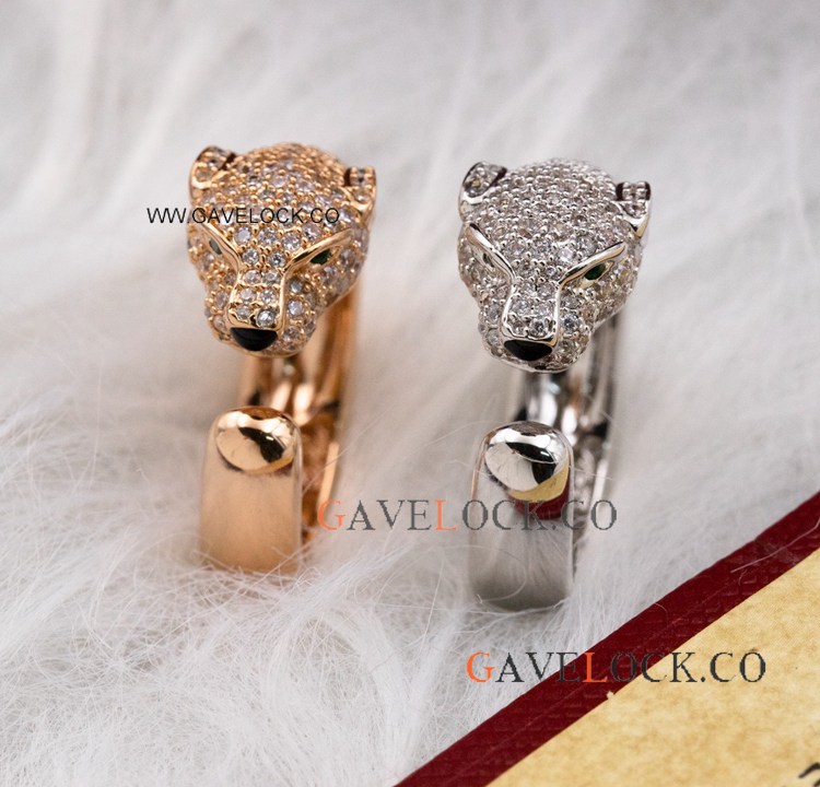 Best Replica Panthere de Cartier Ring Diamoand Rings